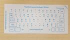 Thai Transparent Keyboard Sticker Blue Letters Printed In Korea best Quality