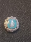 Disneyland  Sterling  Tie Pin 1 2 castle  wdp rare  one Year Cast Anniversary 