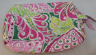 Vera Bradley Make Up Bag Cosmetic Bag New Pink Green Floral