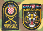 Croatian Army Hvartska Vojska 1  Gardijska Brigada Homeland War Hv Patch Set