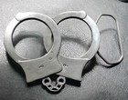 Handcuffs Theme Fine Pewter Silver Belt Buckle Mpn 4632 Fits 1 5 In Belt