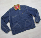 Vintage 70s Lee Jelt Denim Work Jacket 191 Lb Quilt Lined Chainstitch Chore Usa