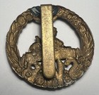 Original Wwi Era Britain South Wales Borderers Swb Egypt Bimetallic Cap Badge