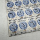 Lot Of 50  uncut  Poster Stamp 2c Iii Olympic Games Lake Placid Ny 1932