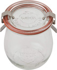Mini Tulip Jelly Jar With Glass Lids 6 Rings And 12 Clamps  6 Count  pack Of 1 