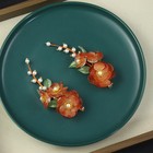 Chinese Style Hair Clip Qipao Accessory Orange Women Hairpin