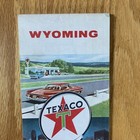 Texaco Map Wyoming Cheyenne Casper Yellowstone 1963 Gas Oil Advertising