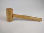 Vintage Wooden Judge Auction Gavel Mallet 10 5  