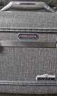 Vintage American Tourister Tiara Gray Textured Train Case With Tray No Key Usa
