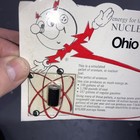 Vintage Ohio Edison Reddy Kilowatt Simulated Uranium Pellet On Card