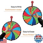Holiket Spinning Wheel For Prize  12 Inch Prize Wheel Spinner  12 Slots  Easy