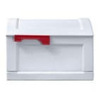 Mailbox Xl Usps T4 Sized Post-mount Classic White Resin Magnetic Closure Flags