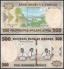 Rwanda 500 Francs  2019  P-42  Unc X 100 Pcs Bundle Pack