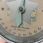 Vintage Baby Nursery Scale 30 Lbs Metal Pink Decor