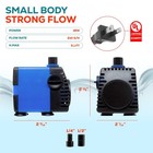 210 Gph Adjustable Submersible Water Pump Aquarium Fountain Pond Hydroponics 18w
