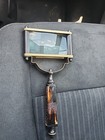 Antique Rectangular Magnifying Glass With Brass Frame And Bone Handle