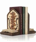 Decorative Resin Bookends Vintage Reading Theme Book Holder Heavy Duty Set 2 New