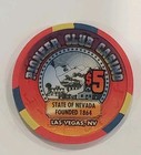  5 Casino Chip -pioneer Club Lv Nv 1995 H c State Of Nevada 1864