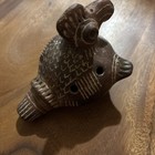South American Ocarina Flute - Bird Shaped Clay Pre-columbian Style 