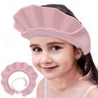 Komidk Baby Kids Shower Cap Shampoo Bath Bathing Hat Silicone Adjustable Washing