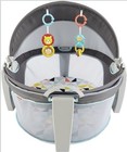 Fisher-price On-the-go Baby Dome Play Yard Canopy Foldable Portable Gray