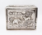 19th Century Indian Silver On Copper Cigarette Box C1890