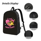 Colorful Cartoon Lion Laptop Backpack For College   High School - 15   Laptop