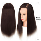 100  Human Hair Mannequin Head Manikin Cosmetology Trainning Doll Hairdresser