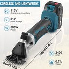 Cordless Sheep Shears Rechargeable Electric Sheep Shears With 2x2500mah Battery