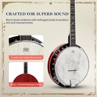 Full Size 5 String Banjo Remo Head Removable Resonator Geared 5th Tuner 24