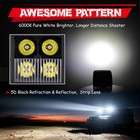 2x 3  100w Cree Led Cube Pods Spot Work Light Bar Combo Off Road Driving Fog 4wd