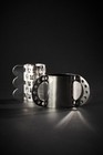 Nathalie Du Pasquier Bodum Silver Chrome Modernist Memphis Napkin Holder Rings