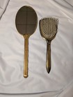 Vintage Art Deco Style Vanity Dresser Set Hand Mirror Brush