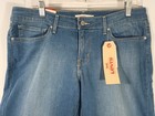 Levi s 711 Skinny Jeans New Women s 33x32 Stretch Mid Rise Red Tab Blue Denim