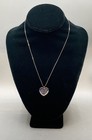 Sterling Silver 925 Italy Heart Pendant Necklace   Cuff Bracelet Lot 13 4g