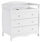 Baby Changing Table With 3 Drawer And Safety Belt  Diaper Changing White