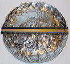 Arthur Court Rabbit Bunny   Flower Platter Plate Dish Round 12 