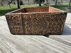 Early Kleenex Hammered Copper   Wood  arts   Crafts Tissue Box Holder