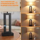 19 6 Inch Touch Control Table Lamp 3 Way Dimmable Nightstand Lamp With Usb Ports