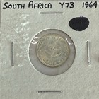 South Africa 1964 2-1 2 Cents Silver Coin Km 73 Y73  500 Fineness