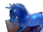 Breyer Paddock Pals Unicorn Crystalline Line Starfrost Blue W Sticker Sheet