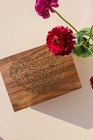Floral Heart Wooden Memory Box For Wedding Anniversary  personalized Custom K   