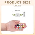 100pcs White Ribbon Roses 5 8 x1-3 16  Mini Roses For Crafts Artificial Flowers