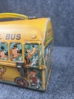 Vintage Walt Disney School Bus Metal Lunch Box Mickey Goofy No Thermos