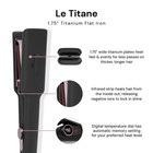 L ange Hair Lange Le Titane Titanium Flat Straightener Curved Edges For