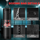Punching Bag Set For Adults  4ft Heavy Boxing Bag Set With 12 Oz Boxing Gloves  