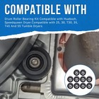 10pcs 70298701 Dryer Support Roller Bearings For Huebsch speed Queen Dryer Black