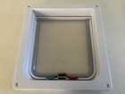 4 Way Pet Cat Puppy Dog Magnetic Lock Lockable Flap Door Gate Frame  9 25x9 25