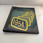 Vintage 1954 Philco Television  Radio-phonograph  Radio Empty Binder