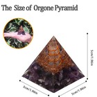 Orgone Pyramid amethyst Orgonite Pyramid For Protection healing With Copper 